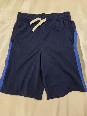 Carter’s Boys Athletic Shorts 7 Navy Blue Drawstring Activewear